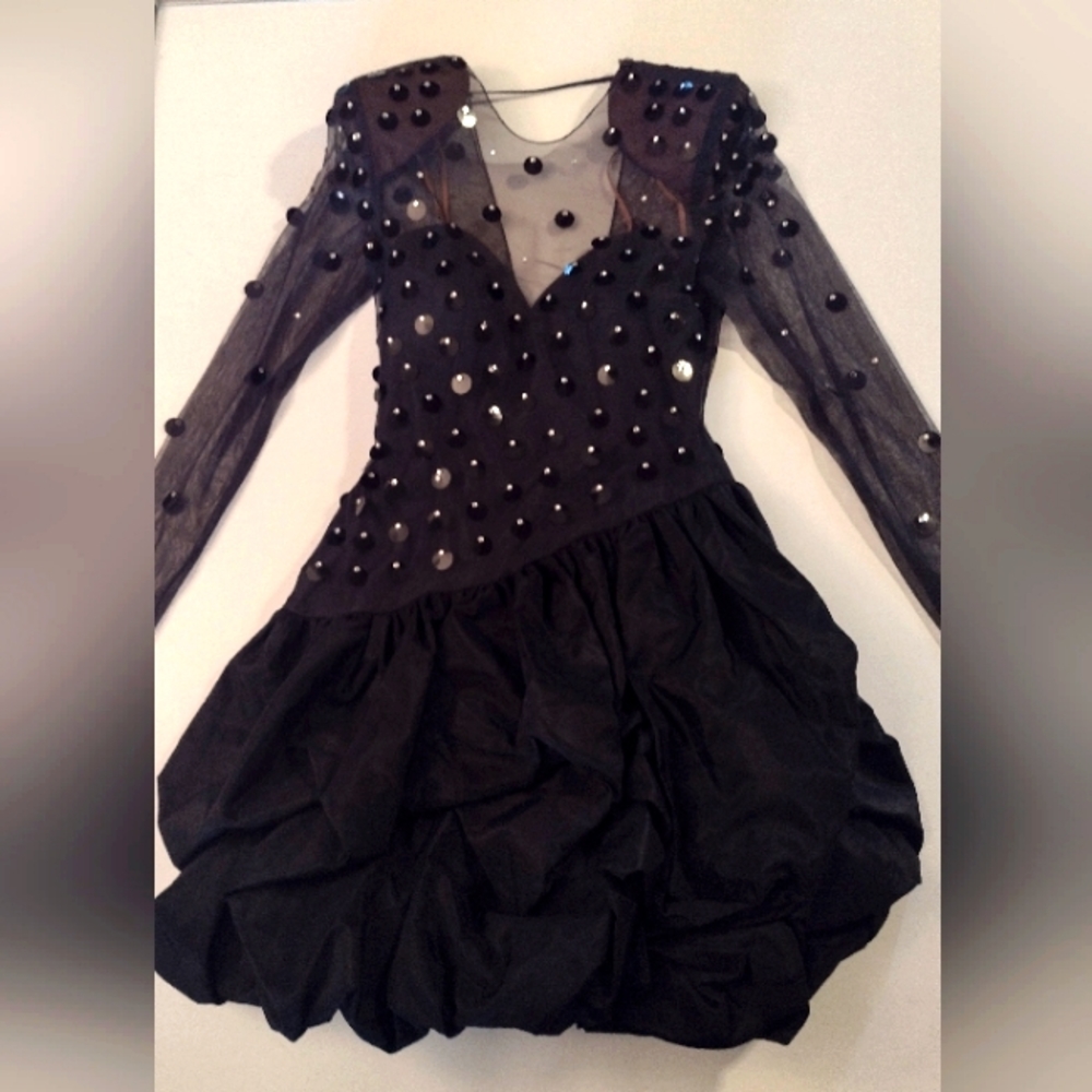 Vintage 80s Sequin Party Dress